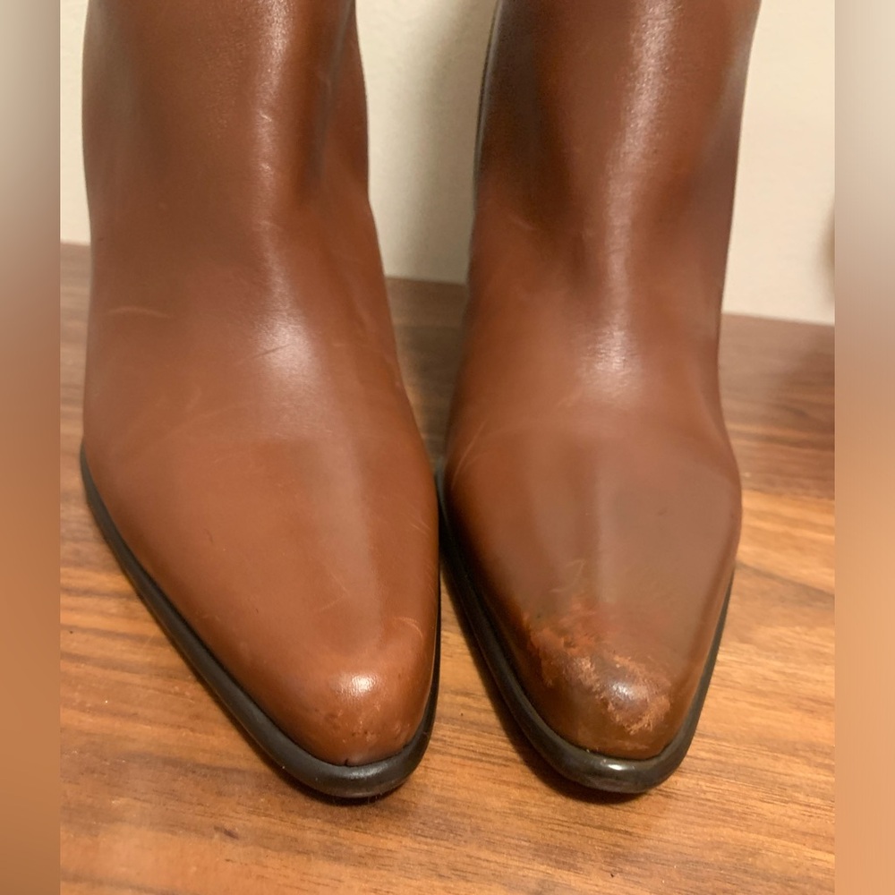Via spiga leather heeled boots size 9 1/2 M - Picture 7 of 13